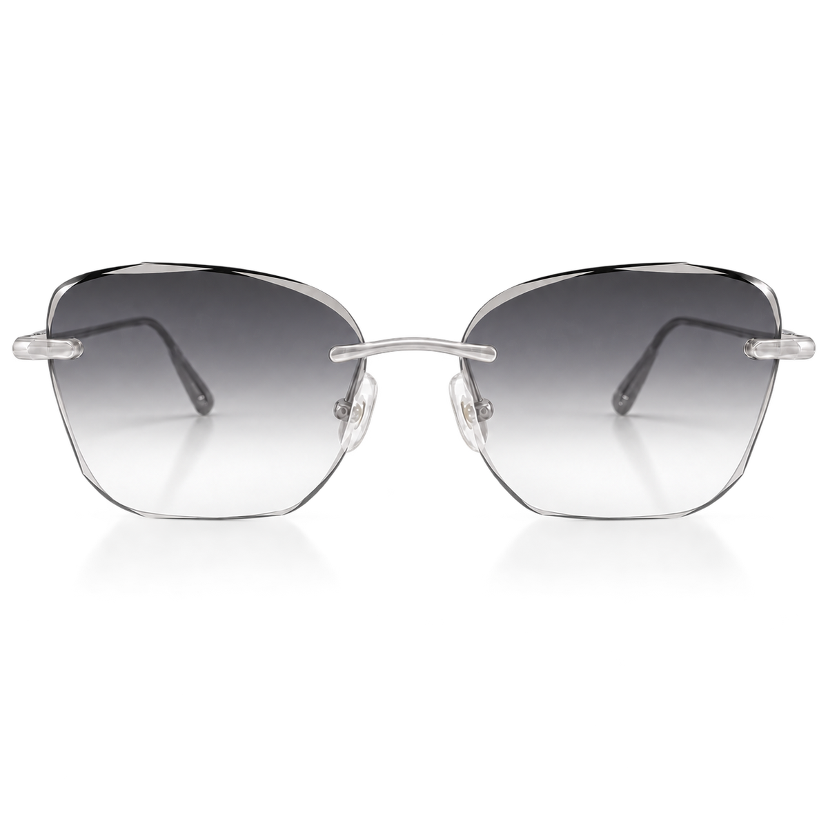 Butterfly glazen in Smokey Grey met Diamond Cut-afwerking