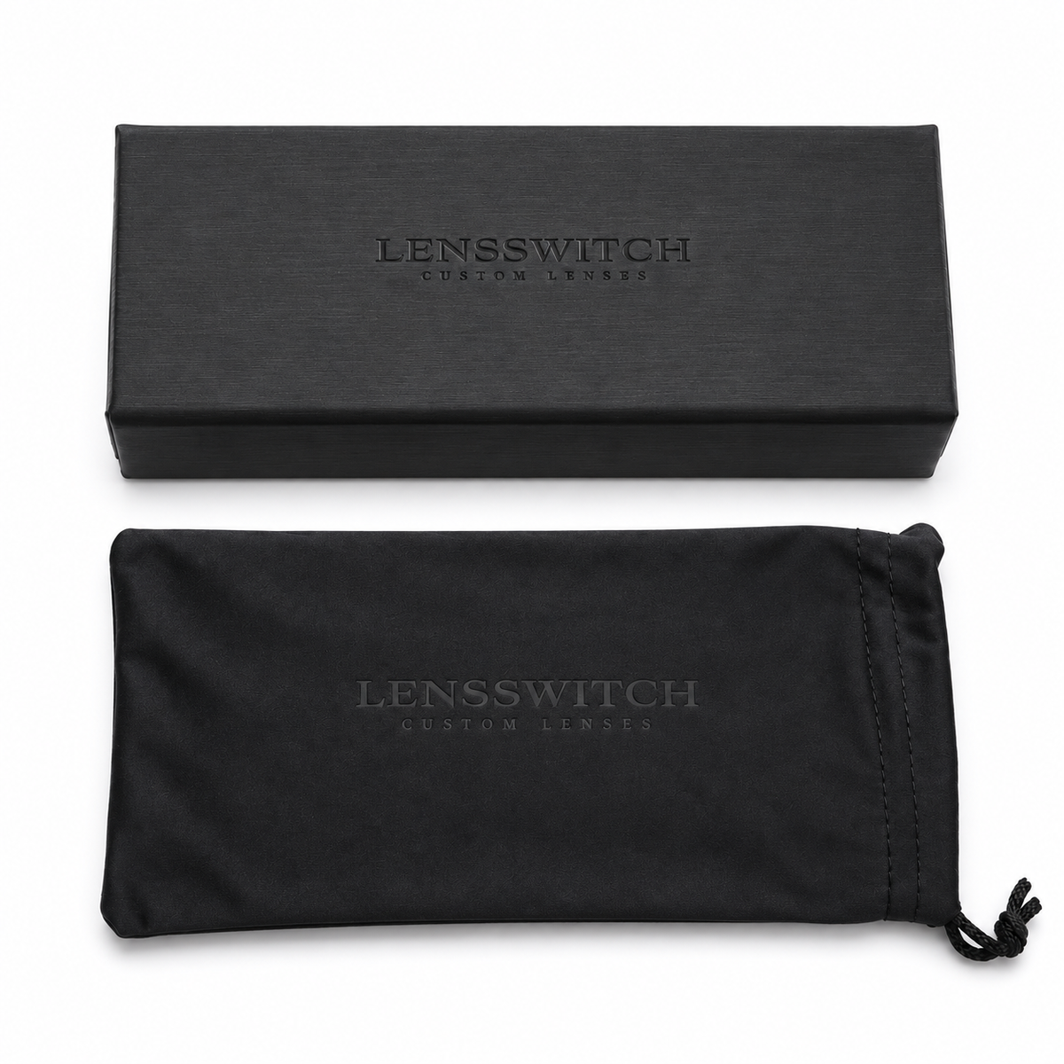 Lensswitch black case and pouch